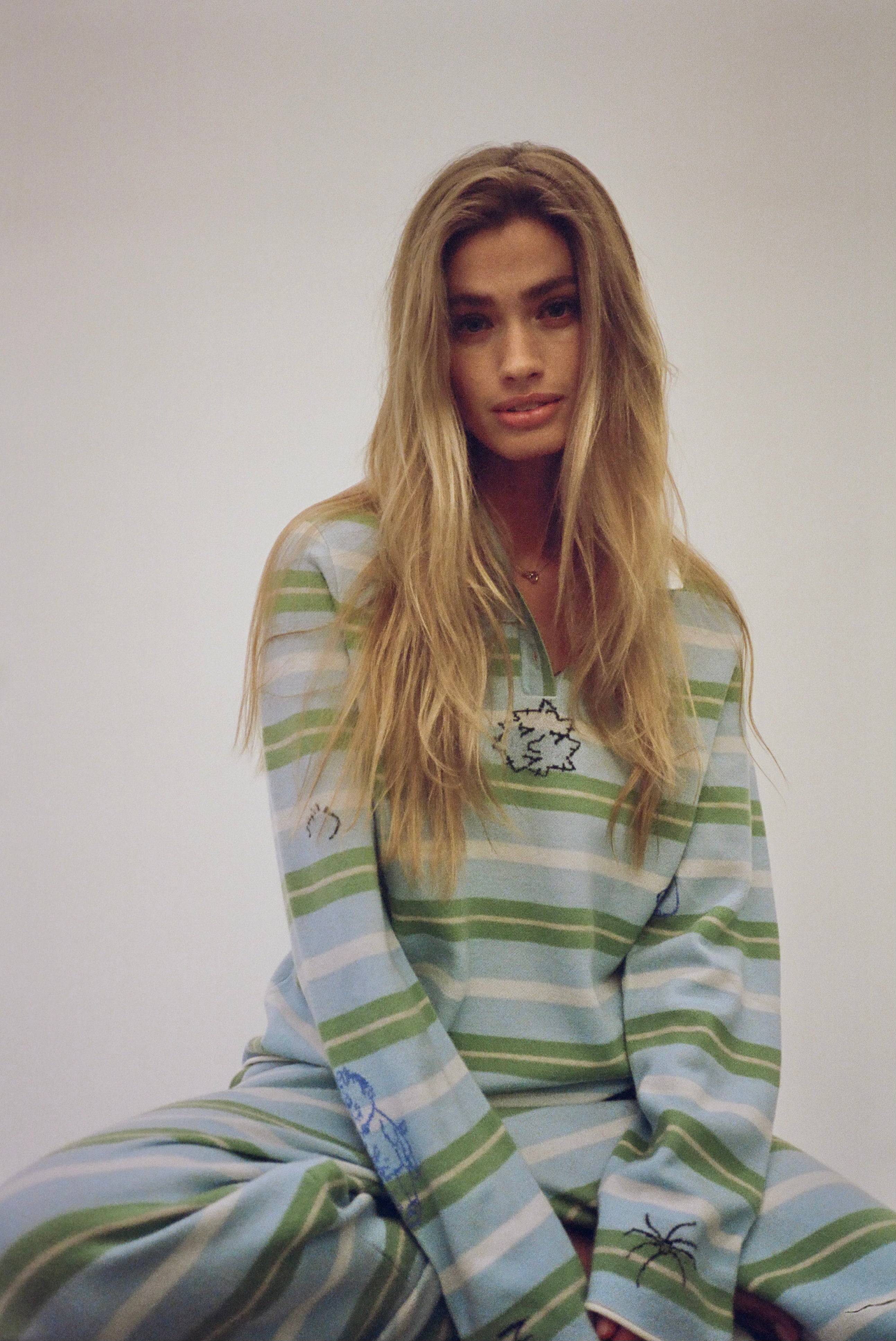 Sage Coin Striped Trackies
