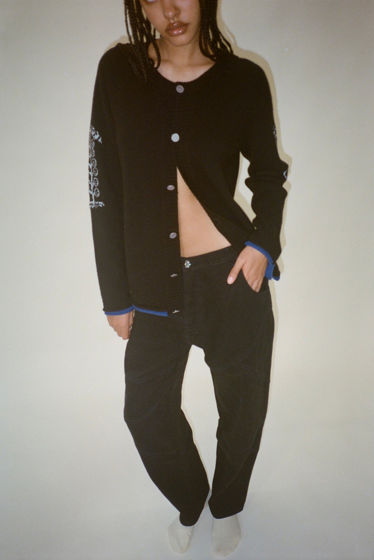 Low Rise Black Denim image 3