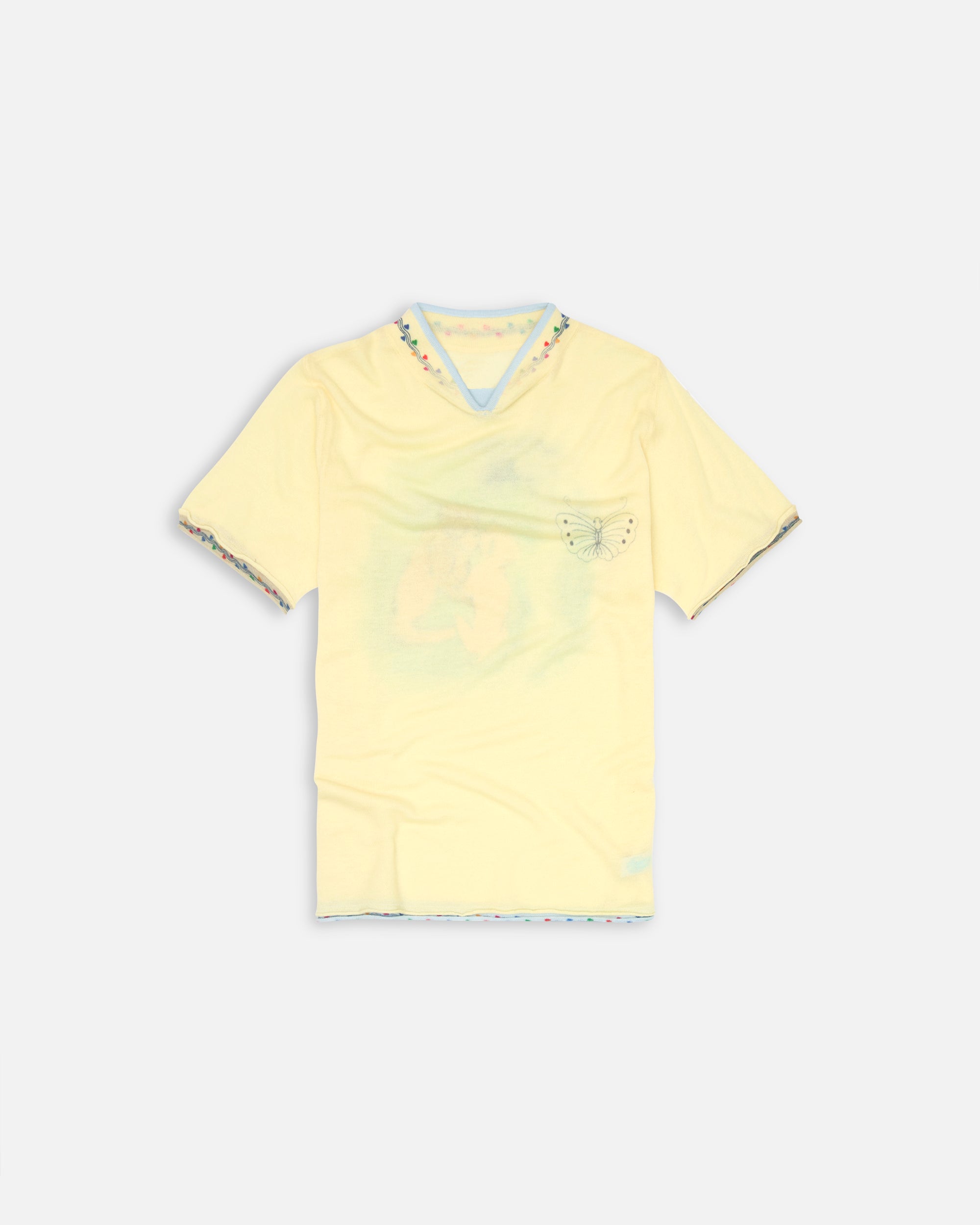 yellow chaddar Tシャツ　eyden Yellow Stadio Tee – Adrian Cashmere