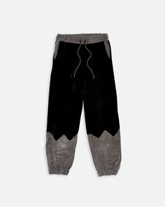 Black and Grey Chenille Trackies