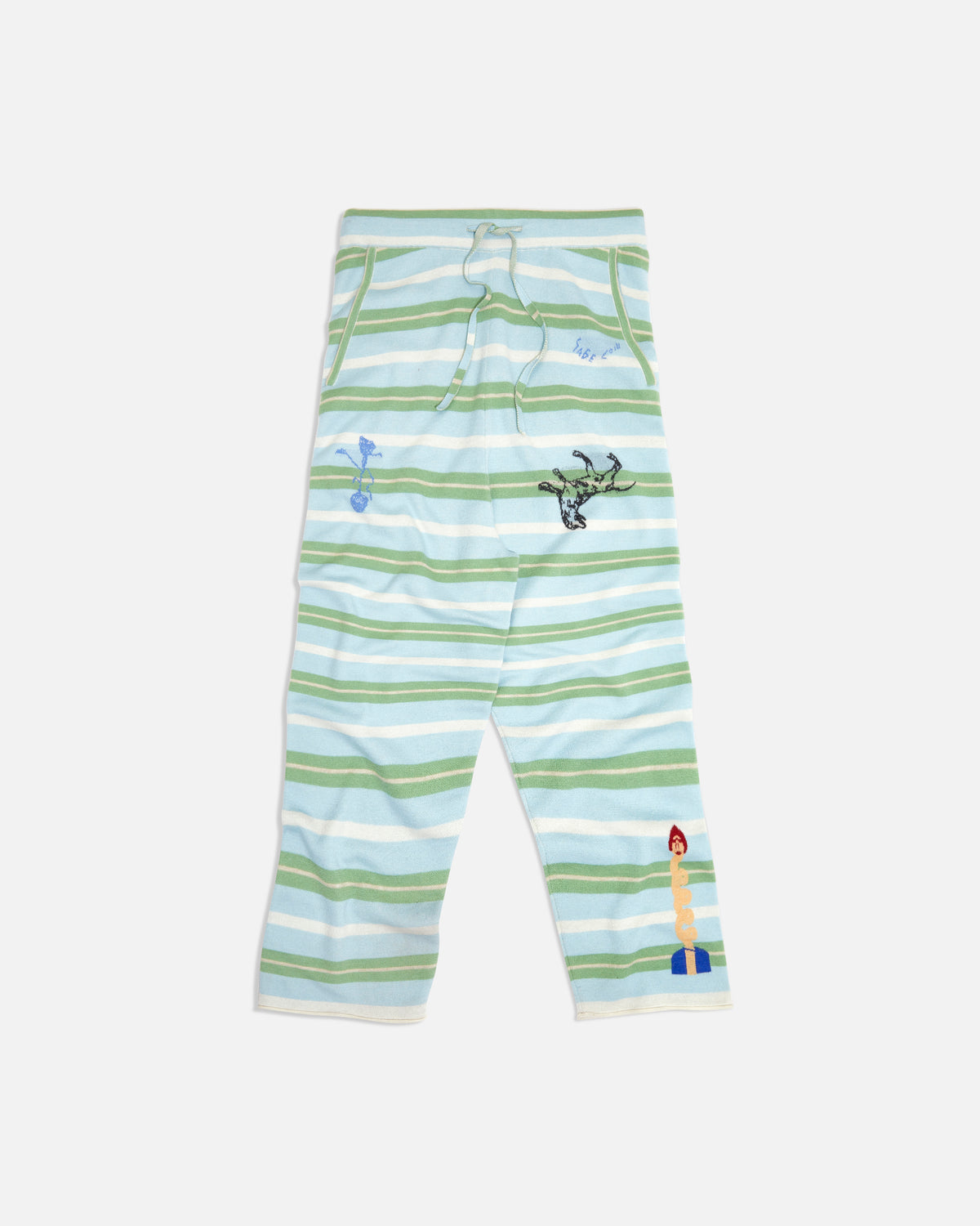 Sage Coin Striped Trackies image 1