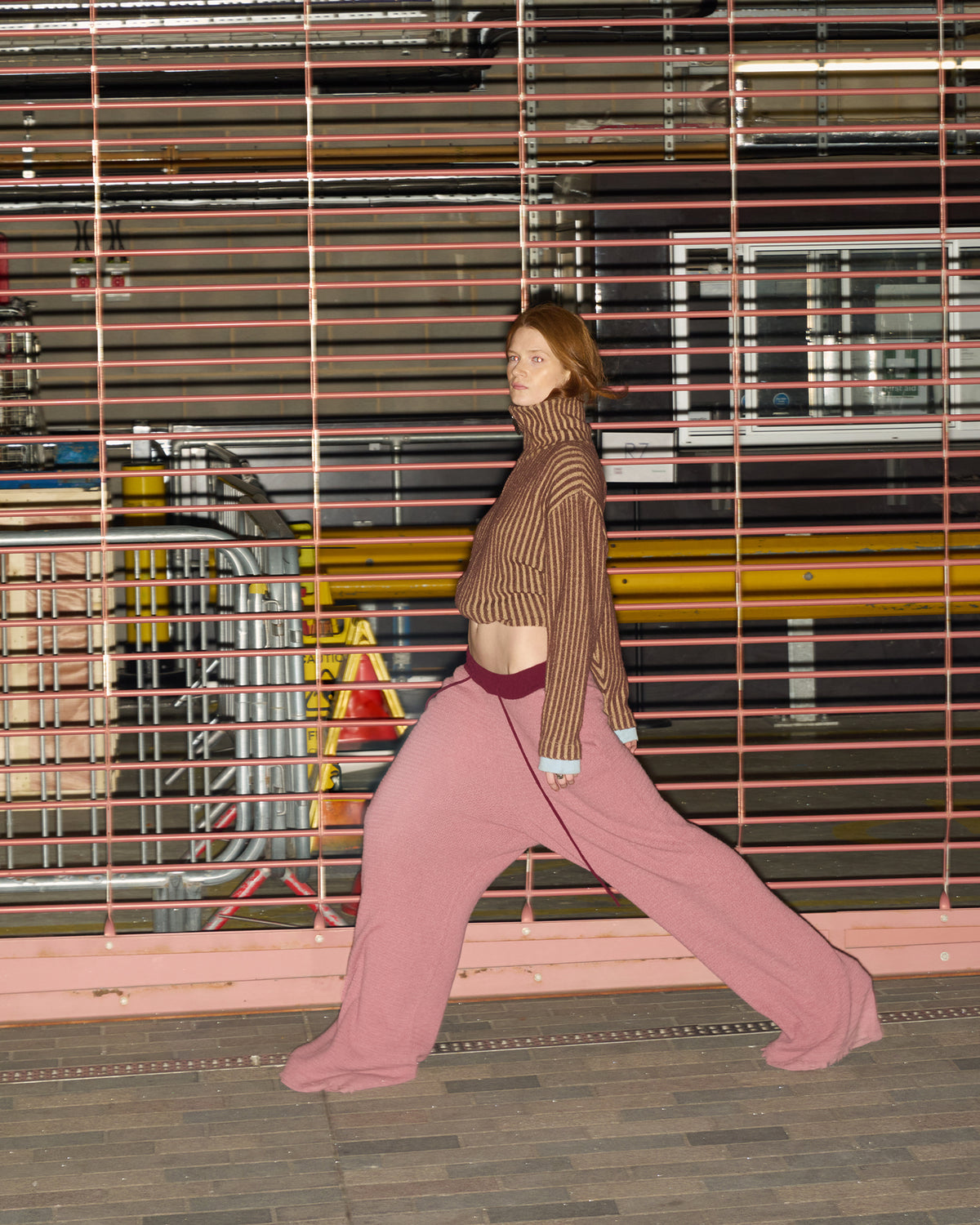 Pink Ribbed Trackies image 4