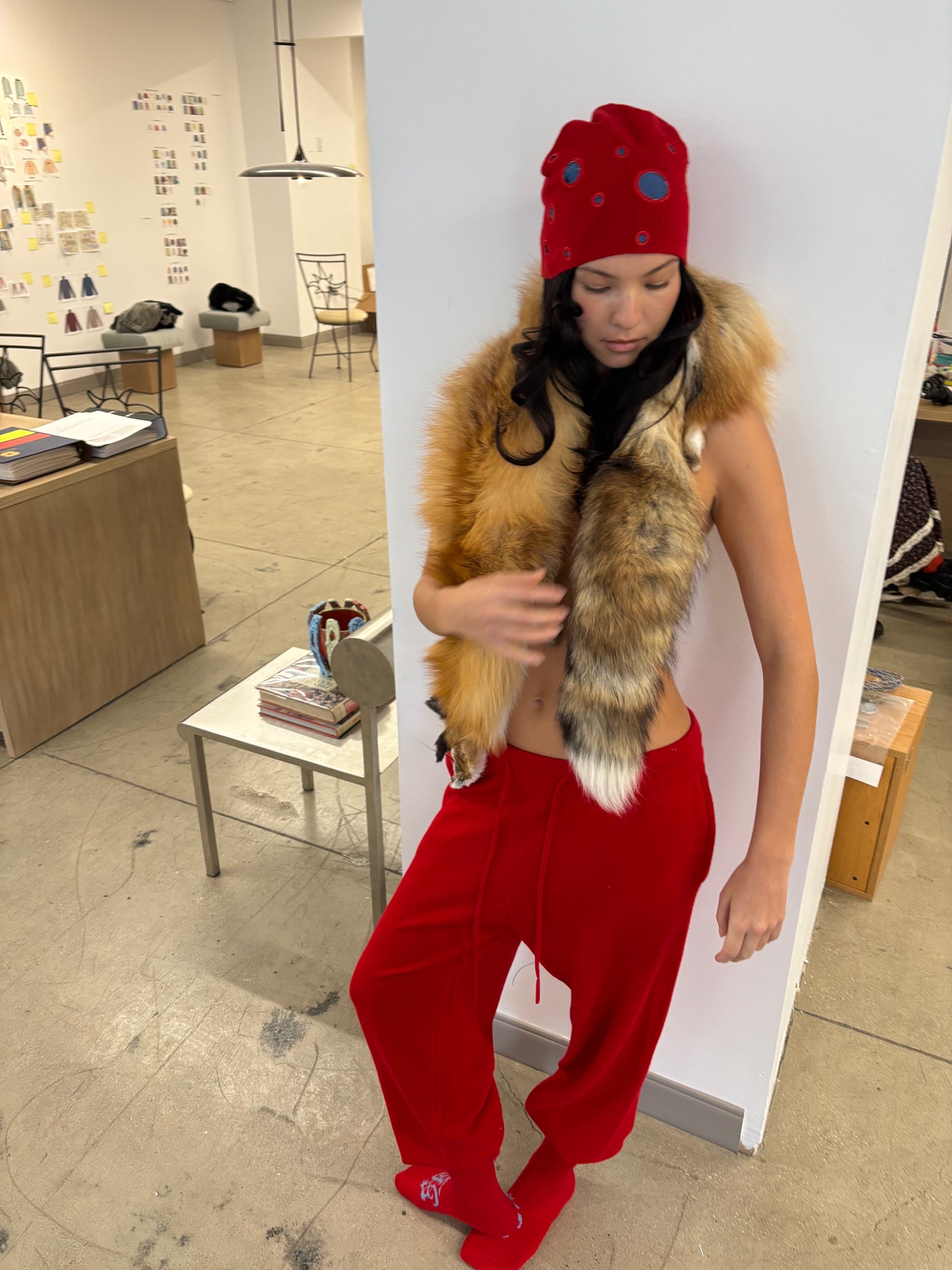 Sage Red Trackies image 5