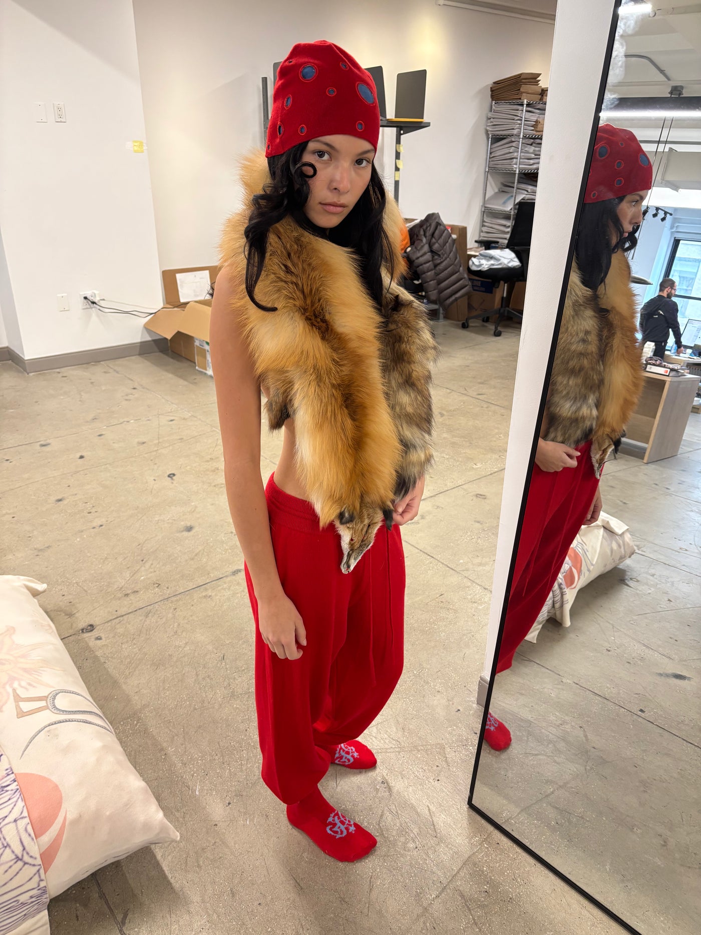 Sage Red Trackies image 6