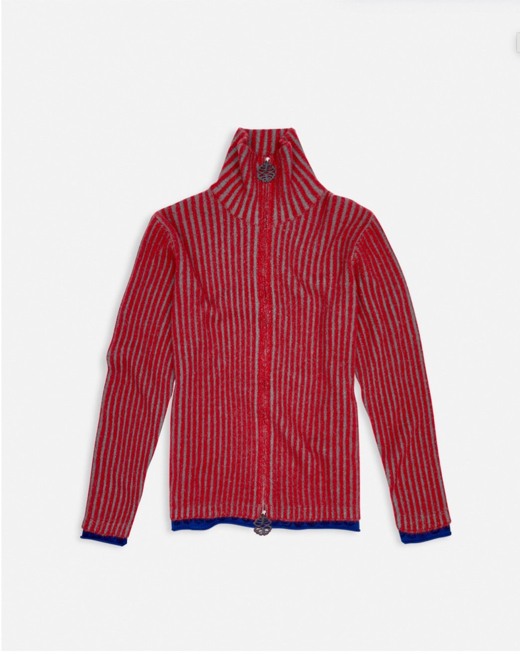 Cherry Ribbed Zip image 1