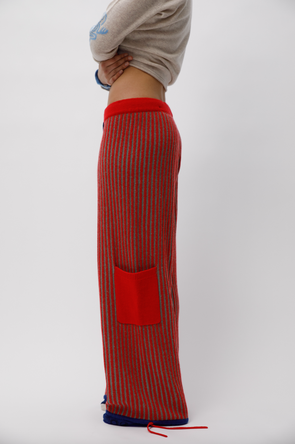 Cherry Ribbed Trackies image 4