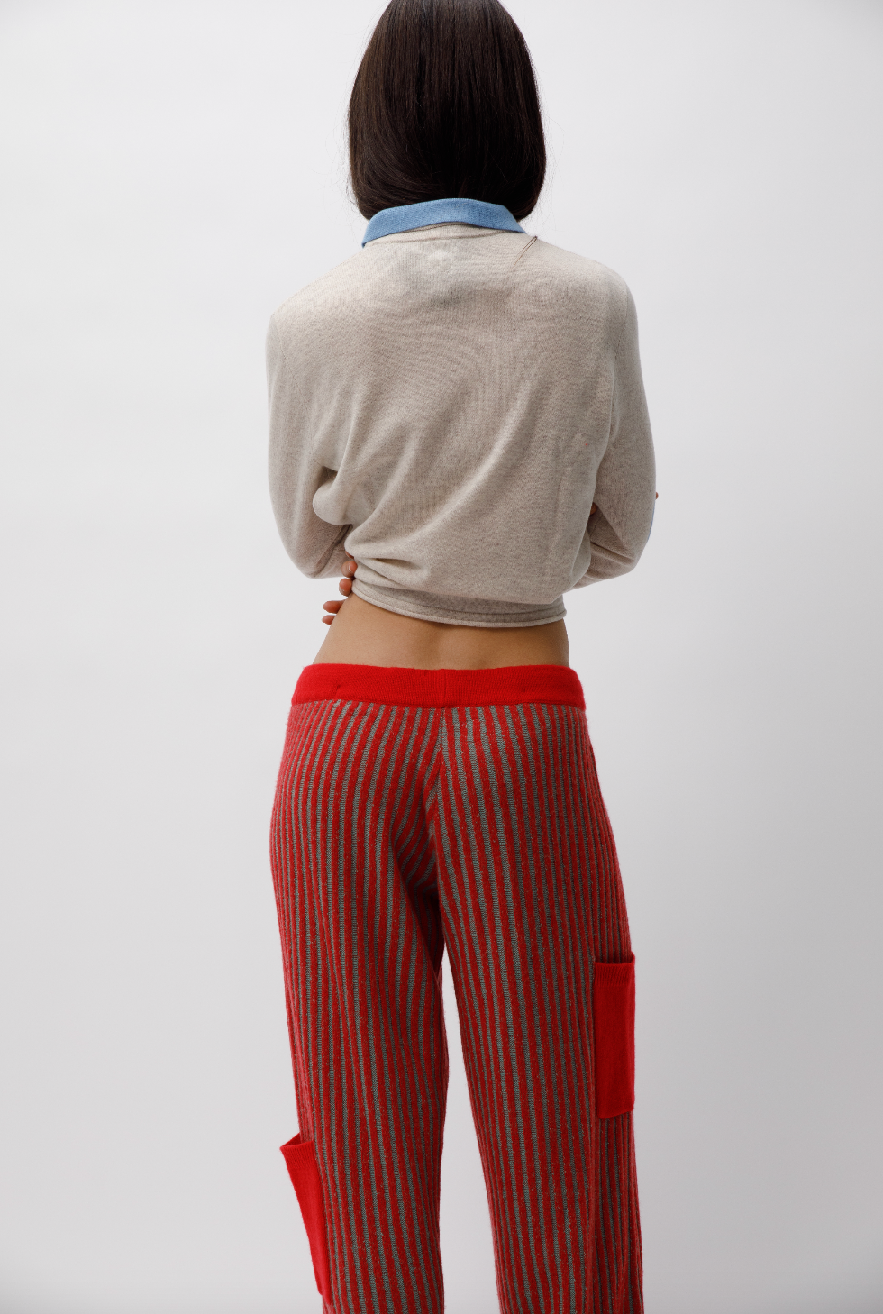 Cherry Ribbed Trackies image 5