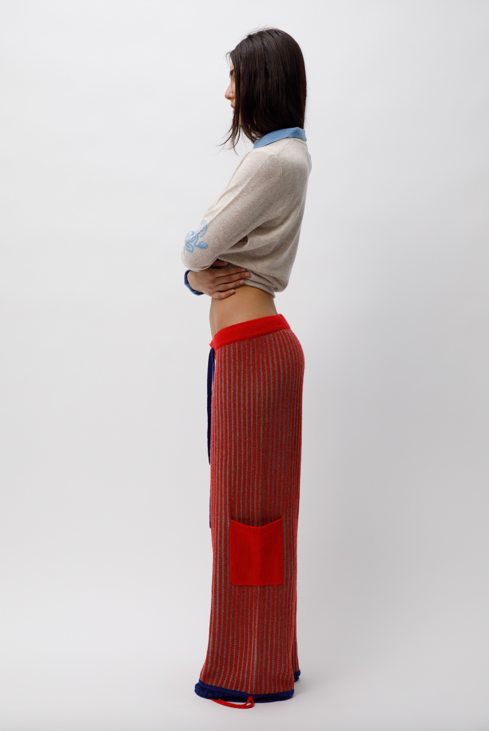 Cherry Ribbed Trackies image 6