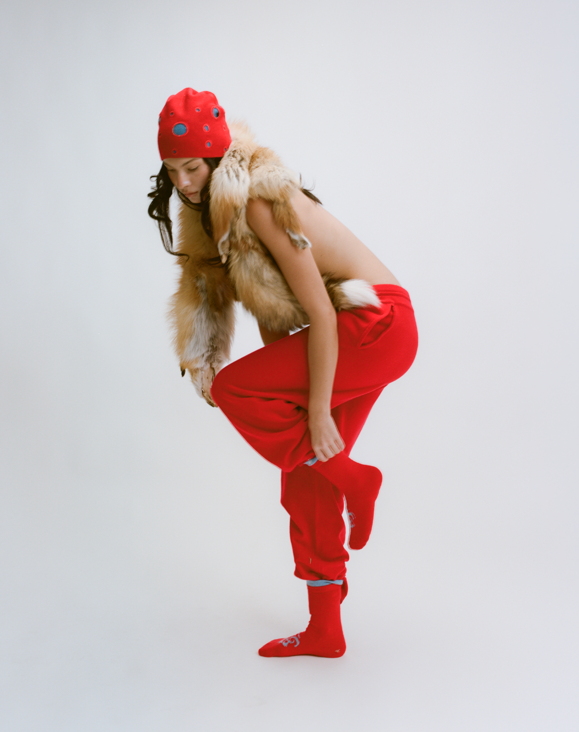Sage Red Trackies image 3