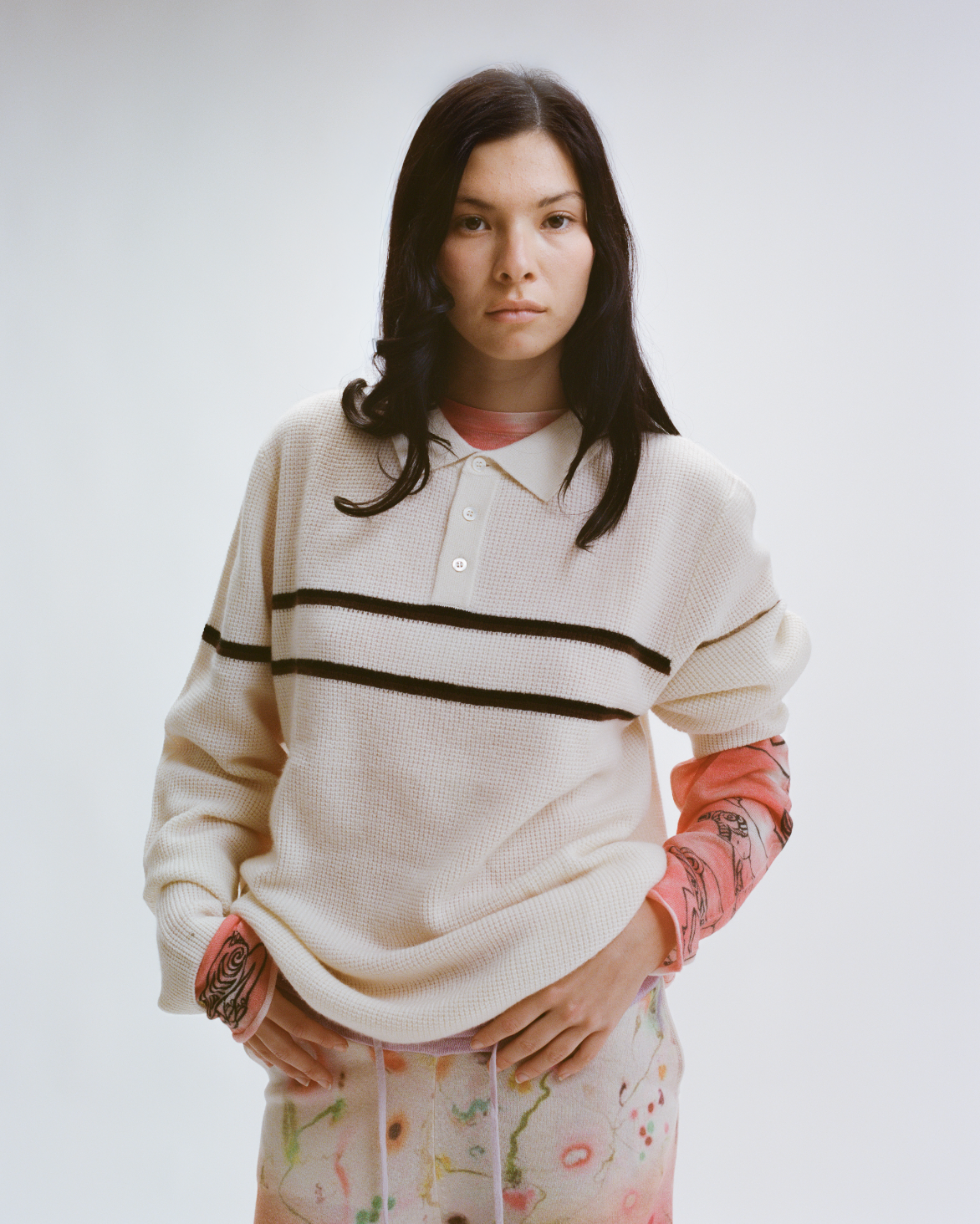 Sage Waffle Polo image 3