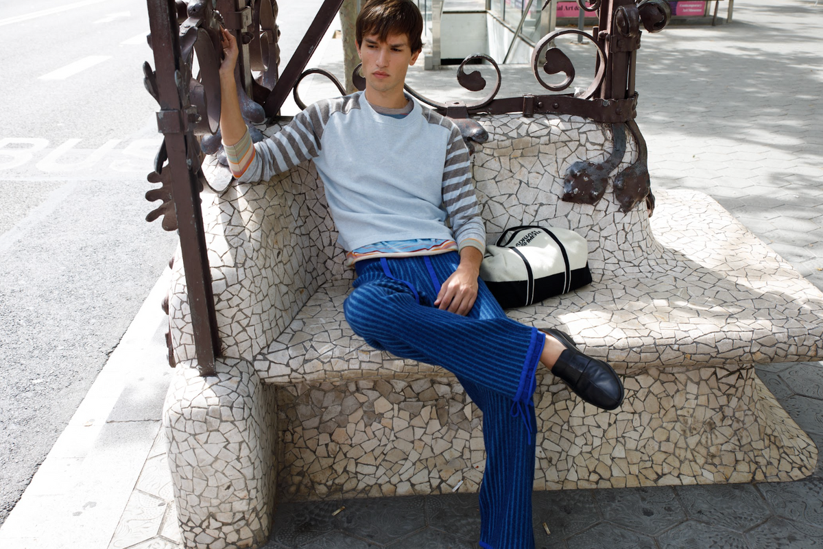 Blue Gradation Sweater image 5