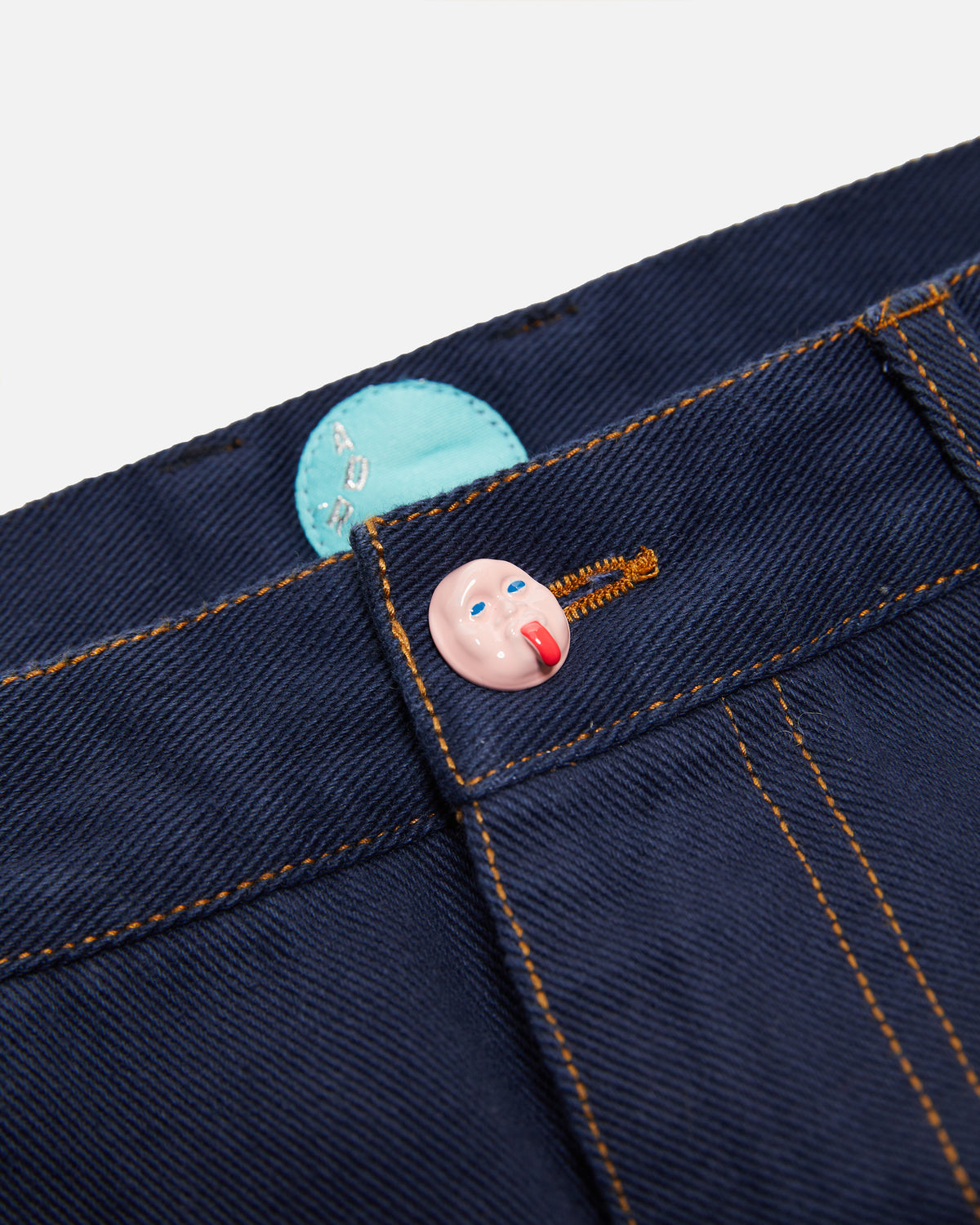 Low Rise Blue Denim image 3